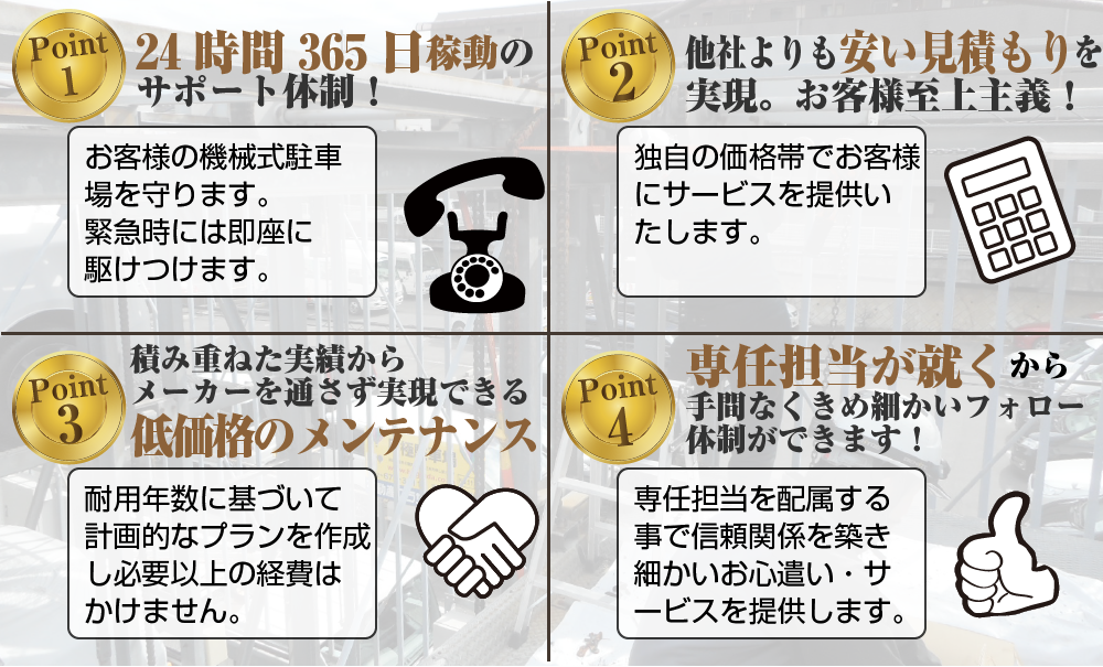 機械式駐車場4つの強み
